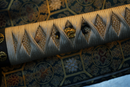 Katana Antigua Japonesa de Tachibana Munehiro con Koshirae Dorado