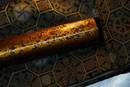Katana Antigua Japonesa de Tachibana Munehiro con Koshirae Dorado
