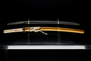 Katana Antigua Japonesa de Tachibana Munehiro con Koshirae Dorado