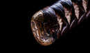 Katana Antigua Japonesa con Menuki de Libélula Tombo y Tsuba de Paisaje Sansui