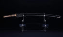 Katana Antigua Japonesa con Menuki de Libélula Tombo y Tsuba de Paisaje Sansui
