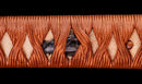 Katana Antigua Japonesa con Saya Roja y Tsuba Fukurin Momiji Dorada
