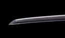 Katana Antigua Japonesa con Saya Roja y Tsuba Fukurin Momiji Dorada
